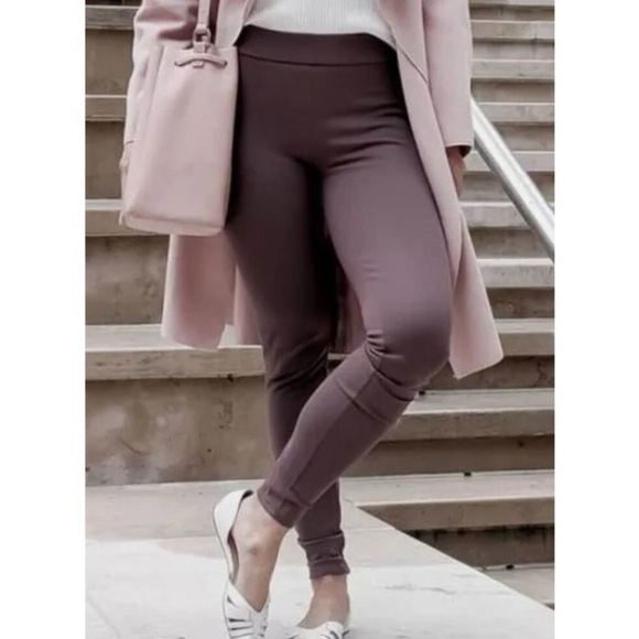 The Group Babaton Aritzia Greer Pants pull on leggings pants mauve caban small - Picture 1 of 5